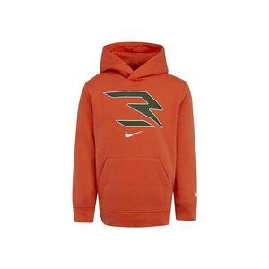 Nike 3BRAND Kids RW3 Icons Fleece Hoodie , Russ Orange Heather, 6 Little Kid